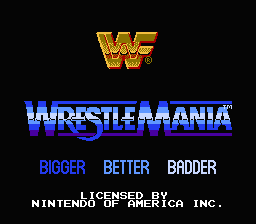 WWF WrestleMania title screenshot